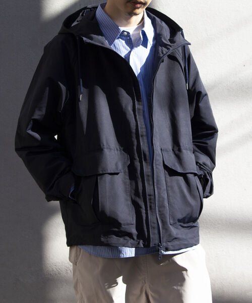 GLOSTER（グロスター）の「【GLOSTER/グロスター】CORDURA コーデュラフードブルゾン 撥水/防風 日本製（ブルゾン・メンズ・ブラック/ベージュ/ネイビー・S/M/L）」の19枚目の写真