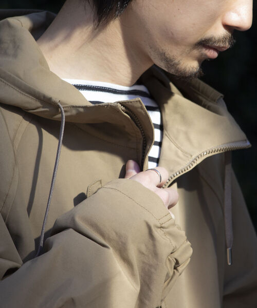 GLOSTER（グロスター）の「【GLOSTER/グロスター】CORDURA コーデュラフードブルゾン 撥水/防風 日本製（ブルゾン・メンズ・ブラック/ベージュ/ネイビー・S/M/L）」の14枚目の写真