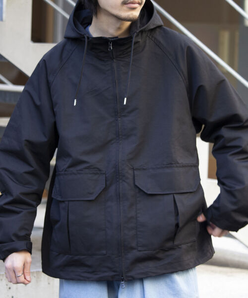 GLOSTER（グロスター）の「【GLOSTER/グロスター】CORDURA コーデュラフードブルゾン 撥水/防風 日本製（ブルゾン・メンズ・ブラック/ベージュ/ネイビー・S/M/L）」の8枚目の写真