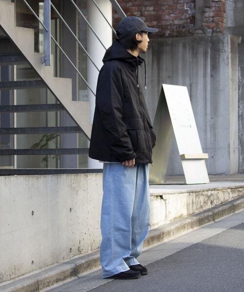 GLOSTER（グロスター）の「【GLOSTER/グロスター】CORDURA コーデュラフードブルゾン 撥水/防風 日本製（ブルゾン・メンズ・ブラック/ベージュ/ネイビー・S/M/L）」の16枚目の写真