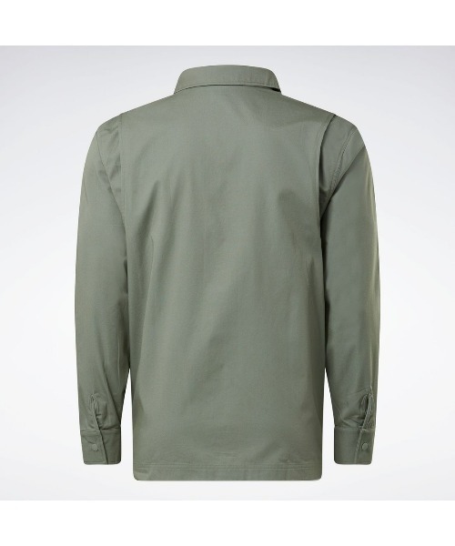 Reebok（リーボック）の「スケーター シャツ / CL SKATE SHIRT（シャツ/ブラウス・メンズ・ベージュ/グリーン・LARGE/MEDIUM/SMALL/XX-LARGE/XXX-LARGE/X-LARGE）」の4枚目の写真