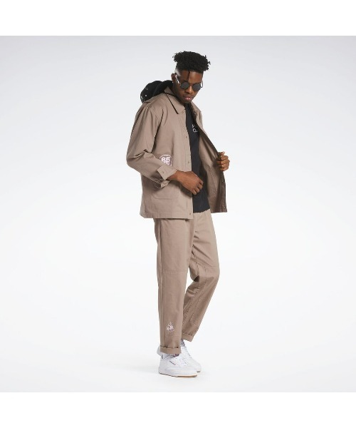 Reebok（リーボック）の「スケーター シャツ / CL SKATE SHIRT（シャツ/ブラウス・メンズ・ベージュ/グリーン・LARGE/MEDIUM/SMALL/XX-LARGE/XXX-LARGE/X-LARGE）」の5枚目の写真