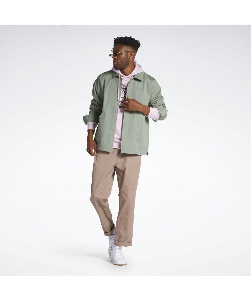 Reebok（リーボック）の「スケーター シャツ / CL SKATE SHIRT（シャツ/ブラウス・メンズ・ベージュ/グリーン・LARGE/MEDIUM/SMALL/XX-LARGE/XXX-LARGE/X-LARGE）」の10枚目の写真