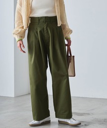 forksy. | 【forksy.】チノ2タックワイドストレートパンツ(チノパンツ)