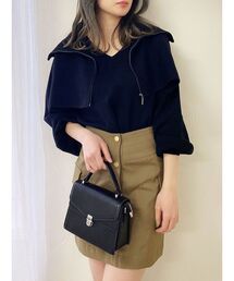 dazzlin | ジップアップ2ピースレイヤードニット(ニット/セーター)