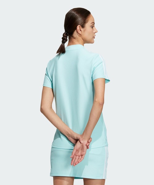 セール】スリーストライプス 半袖モックネックシャツ【adidas Golf