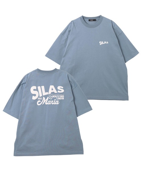 SILAS（サイラス）の「TILT LOGO WIDE S/S TEE（Tシャツ/カットソー・メンズ・ホワイト/ライトブルー/ブラック/ライトグリーン・M/L/XL）」の4枚目の写真