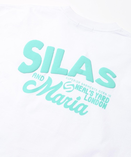 SILAS（サイラス）の「TILT LOGO WIDE S/S TEE（Tシャツ/カットソー・メンズ・ホワイト/ライトブルー/ブラック/ライトグリーン・M/L/XL）」の5枚目の写真