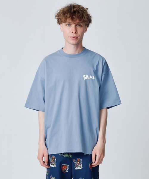 SILAS（サイラス）の「TILT LOGO WIDE S/S TEE（Tシャツ/カットソー・メンズ・ホワイト/ライトブルー/ブラック/ライトグリーン・M/L/XL）」の18枚目の写真