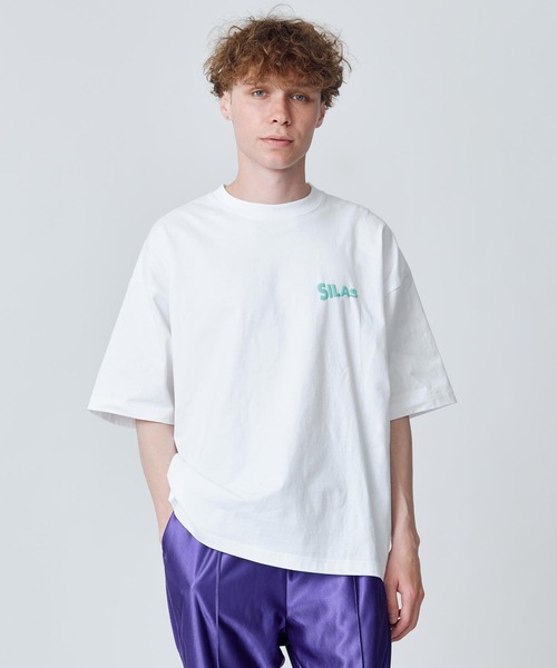 SILAS（サイラス）の「TILT LOGO WIDE S/S TEE（Tシャツ/カットソー・メンズ・ホワイト/ライトブルー/ブラック/ライトグリーン・M/L/XL）」の12枚目の写真