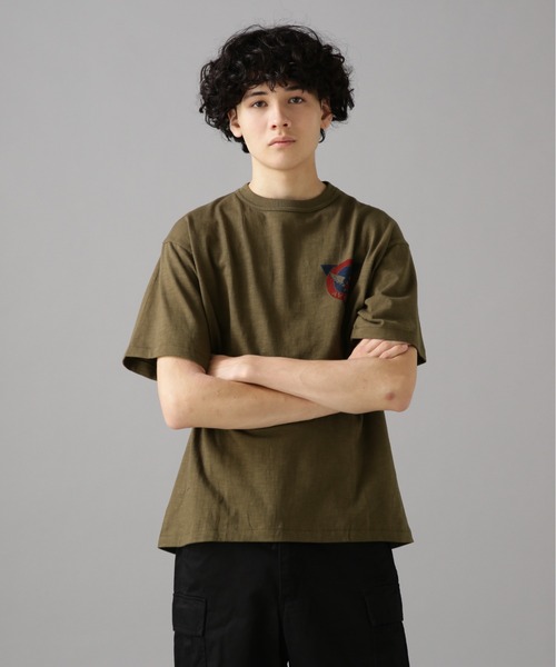 AVIREX（アヴィレックス）の「AVIREX TRAINING T-SHIRT / トレーニング Tシャツ / AVIREX / アヴィレックス（Tシャツ/カットソー・メンズ・ライトブルーグレー/オフホワイト/オリーブ・MEDIUM/LARGE/X-LARGE/XX-LARGE）」の16枚目の写真