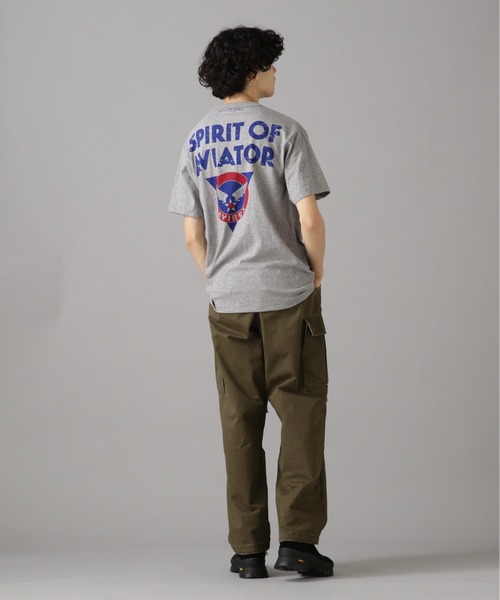 AVIREX（アヴィレックス）の「AVIREX TRAINING T-SHIRT / トレーニング Tシャツ / AVIREX / アヴィレックス（Tシャツ/カットソー・メンズ・ライトブルーグレー/オフホワイト/オリーブ・MEDIUM/LARGE/X-LARGE/XX-LARGE）」の19枚目の写真