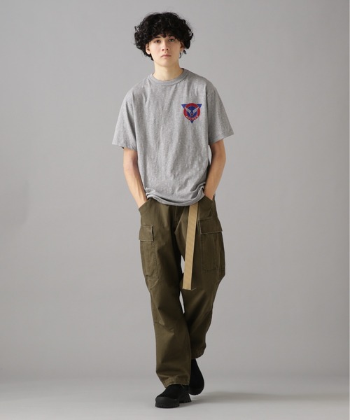 AVIREX（アヴィレックス）の「AVIREX TRAINING T-SHIRT / トレーニング Tシャツ / AVIREX / アヴィレックス（Tシャツ/カットソー・メンズ・ライトブルーグレー/オフホワイト/オリーブ・MEDIUM/LARGE/X-LARGE/XX-LARGE）」の8枚目の写真