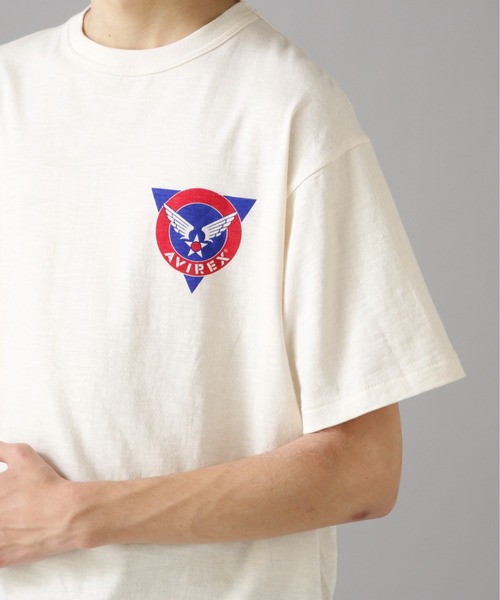 AVIREX（アヴィレックス）の「AVIREX TRAINING T-SHIRT / トレーニング Tシャツ / AVIREX / アヴィレックス（Tシャツ/カットソー・メンズ・ライトブルーグレー/オフホワイト/オリーブ・MEDIUM/LARGE/X-LARGE/XX-LARGE）」の11枚目の写真