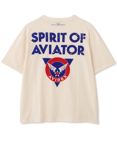 AVIREX（アヴィレックス）の「AVIREX TRAINING T-SHIRT / トレーニング Tシャツ / AVIREX / アヴィレックス（Tシャツ/カットソー・メンズ・ライトブルーグレー/オフホワイト/オリーブ・MEDIUM/LARGE/X-LARGE/XX-LARGE）」の20枚目の写真