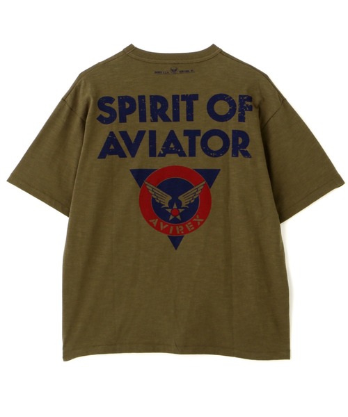 AVIREX（アヴィレックス）の「AVIREX TRAINING T-SHIRT / トレーニング Tシャツ / AVIREX / アヴィレックス（Tシャツ/カットソー・メンズ・ライトブルーグレー/オフホワイト/オリーブ・MEDIUM/LARGE/X-LARGE/XX-LARGE）」の18枚目の写真