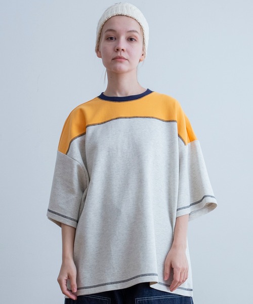 Universal Style Wear(ユニバーサルスタイルウェア)の「Universal Style Wear プレーン フットボール Tee(Tシャツ/カットソー・メンズ・ブラック/ホワイト/杢グレー/オートミール・LARGE/MEDIUM/X-LARGE)」の4枚目の写真