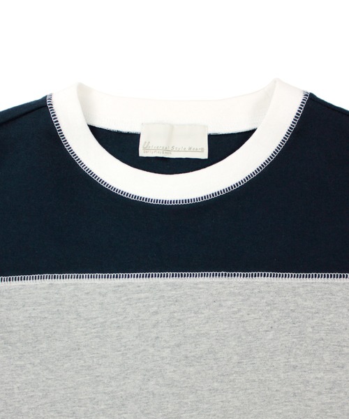 Universal Style Wear(ユニバーサルスタイルウェア)の「Universal Style Wear プレーン フットボール Tee(Tシャツ/カットソー・メンズ・ブラック/ホワイト/杢グレー/オートミール・LARGE/MEDIUM/X-LARGE)」の15枚目の写真