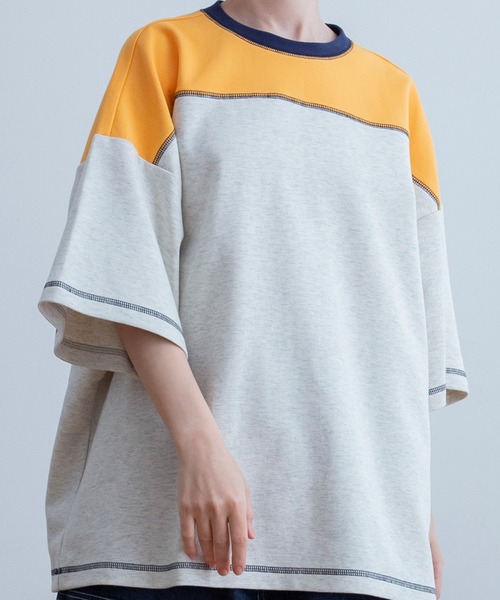 Universal Style Wear(ユニバーサルスタイルウェア)の「Universal Style Wear プレーン フットボール Tee(Tシャツ/カットソー・メンズ・ブラック/ホワイト/杢グレー/オートミール・LARGE/MEDIUM/X-LARGE)」の12枚目の写真