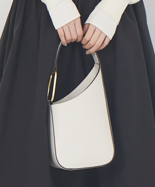 Rouge vif（ルージュヴィフ）の「【ORSETTO/オルセット】 SLOPEハンドバッグ（ハンドバッグ・レディース・アイボリー/グレイッシュベージュ・フリー）」の2枚目の写真