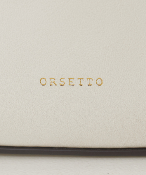 Rouge vif（ルージュヴィフ）の「【ORSETTO/オルセット】 SLOPEハンドバッグ（ハンドバッグ・レディース・アイボリー/グレイッシュベージュ・フリー）」の4枚目の写真