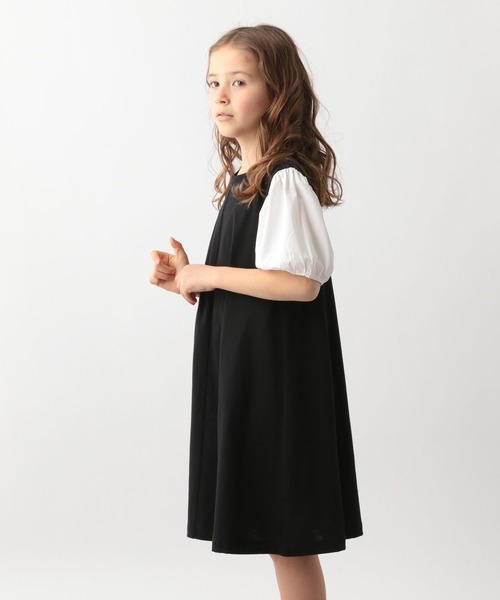 GLOBAL WORK（グローバルワーク）の「DRY／袖布帛ワンピース半袖/187453（ワンピース・キッズ・その他/ベージュ/サックスブルー/ブラック・120cm/130cm/160cm/150cm/110cm/140cm/100cm）」の12枚目の写真