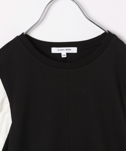 GLOBAL WORK（グローバルワーク）の「DRY／袖布帛ワンピース半袖/187453（ワンピース・キッズ・その他/ベージュ/サックスブルー/ブラック・120cm/130cm/160cm/150cm/110cm/140cm/100cm）」の17枚目の写真
