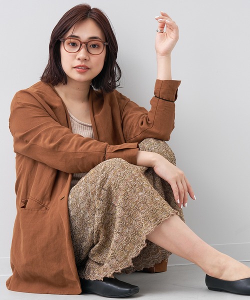 Zoff(ゾフ)の「ウェリントン型 めがね|リムが少し太めのウェリントンフレーム/BASIC(メガネ・レディース・ブラック/ブラウン/ブラウン系その他・FREE)」の14枚目の写真