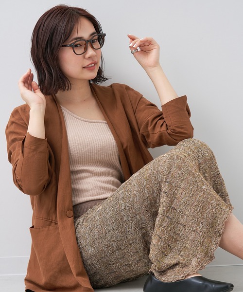 Zoff(ゾフ)の「ウェリントン型 めがね|リムが少し太めのウェリントンフレーム/BASIC(メガネ・レディース・ブラック/ブラウン/ブラウン系その他・FREE)」の19枚目の写真