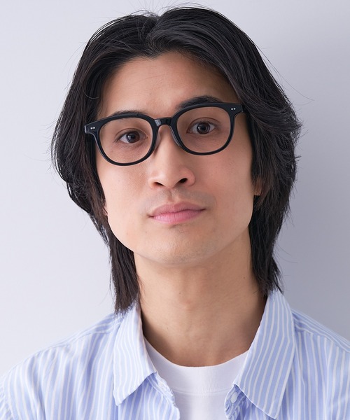 Zoff(ゾフ)の「ウェリントン型 めがね|リムが少し太めのウェリントンフレーム/BASIC(メガネ・レディース・ブラック/ブラウン/ブラウン系その他・FREE)」の6枚目の写真