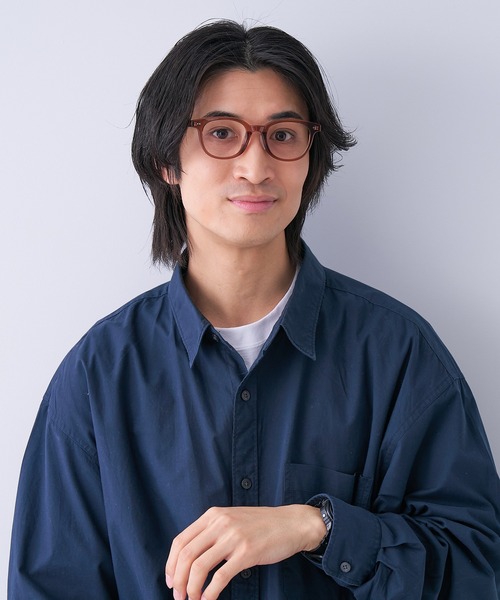 Zoff(ゾフ)の「ウェリントン型 めがね|リムが少し太めのウェリントンフレーム/BASIC(メガネ・レディース・ブラック/ブラウン/ブラウン系その他・FREE)」の12枚目の写真