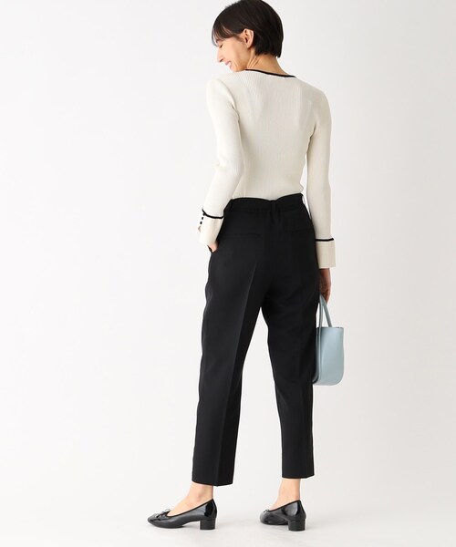 index（インデックス）の「◆ブロッキングバイカラー リブニット（ニット/セーター・レディース・ブラック系4/ホワイト系7/ブルー系9・42/40/36/38）」の13枚目の写真