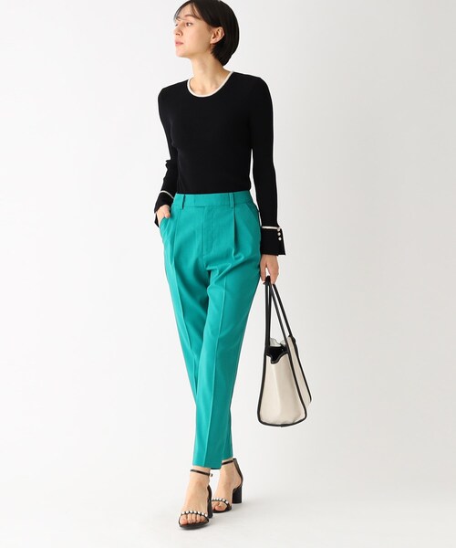 index（インデックス）の「◆ブロッキングバイカラー リブニット（ニット/セーター・レディース・ブラック系4/ホワイト系7/ブルー系9・42/40/36/38）」の17枚目の写真