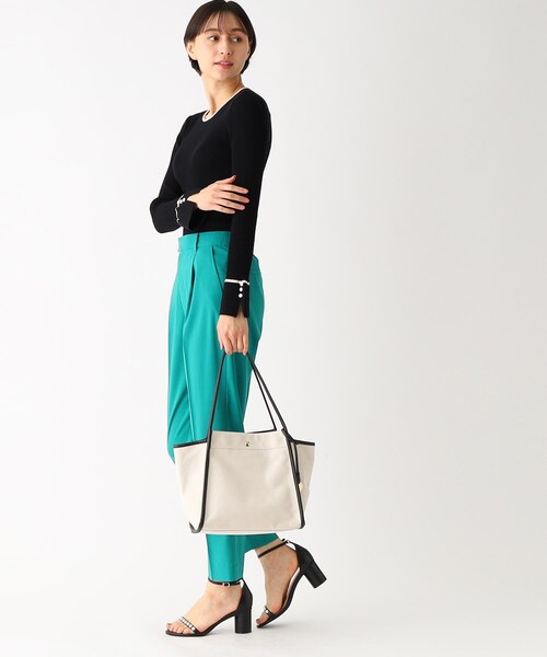 index（インデックス）の「◆ブロッキングバイカラー リブニット（ニット/セーター・レディース・ブラック系4/ホワイト系7/ブルー系9・42/40/36/38）」の18枚目の写真