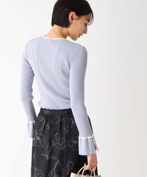 index（インデックス）の「◆ブロッキングバイカラー リブニット（ニット/セーター・レディース・ブラック系4/ホワイト系7/ブルー系9・42/40/36/38）」の22枚目の写真