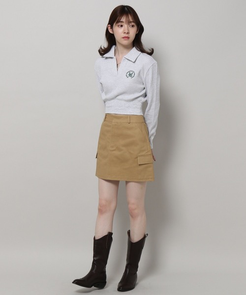 ALAND（エーランド）の「3.3 Field Trip／カーゴミニスカート 2196833（スカート・レディース・ベージュ/グレー・FREE）」の4枚目の写真