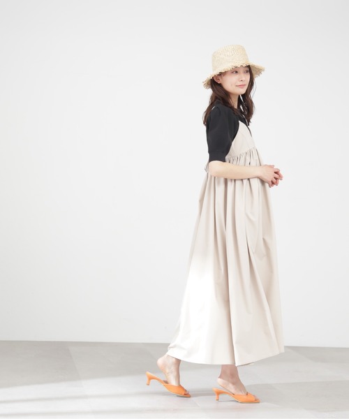 N.（N. Natural Beauty Basic）（エヌエヌナチュラルビューティーベーシック）の「◆タックスリーブスポンディッシュニット（ニット/セーター・レディース・オフホワイト/ブラック/モカ/レモンイエロー/ピンク・MEDIUM）」の16枚目の写真