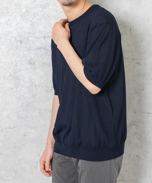 URBAN RESEARCH ROSSO MEN(アーバンリサーチロッソメン)の「『XLサイズあり』Ice summer サマークルーネックニット(ニット/セーター・メンズ・チャコールグレー/ネイビー/グレー系その他・MEDIUM/LARGE/X-LARGE)」の22枚目の写真