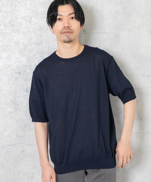 URBAN RESEARCH ROSSO MEN(アーバンリサーチロッソメン)の「『XLサイズあり』Ice summer サマークルーネックニット(ニット/セーター・メンズ・チャコールグレー/ネイビー/グレー系その他・MEDIUM/LARGE/X-LARGE)」の20枚目の写真