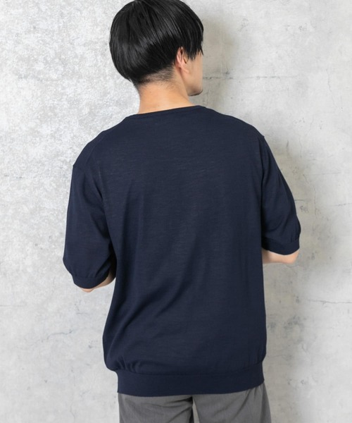 URBAN RESEARCH ROSSO MEN(アーバンリサーチロッソメン)の「『XLサイズあり』Ice summer サマークルーネックニット(ニット/セーター・メンズ・チャコールグレー/ネイビー/グレー系その他・MEDIUM/LARGE/X-LARGE)」の18枚目の写真