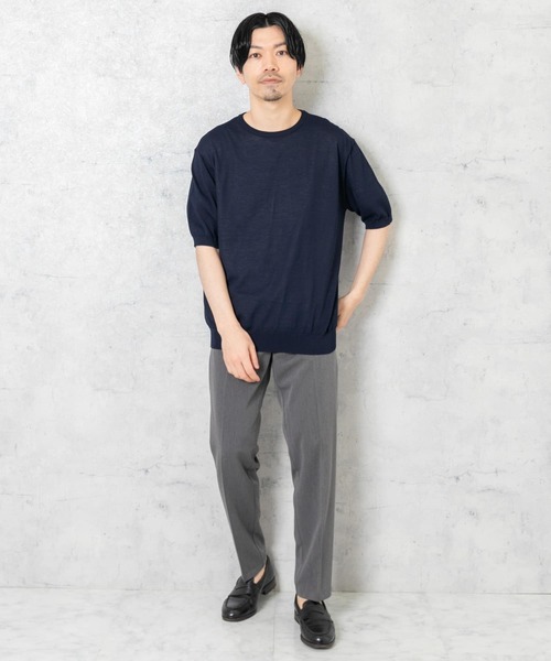 URBAN RESEARCH ROSSO MEN(アーバンリサーチロッソメン)の「『XLサイズあり』Ice summer サマークルーネックニット(ニット/セーター・メンズ・チャコールグレー/ネイビー/グレー系その他・MEDIUM/LARGE/X-LARGE)」の17枚目の写真