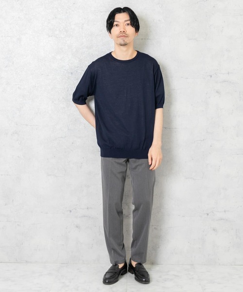 URBAN RESEARCH ROSSO MEN(アーバンリサーチロッソメン)の「『XLサイズあり』Ice summer サマークルーネックニット(ニット/セーター・メンズ・チャコールグレー/ネイビー/グレー系その他・MEDIUM/LARGE/X-LARGE)」の16枚目の写真