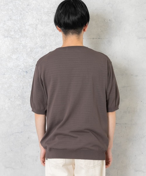 URBAN RESEARCH ROSSO MEN(アーバンリサーチロッソメン)の「『XLサイズあり』Ice summer サマークルーネックニット(ニット/セーター・メンズ・チャコールグレー/ネイビー/グレー系その他・MEDIUM/LARGE/X-LARGE)」の14枚目の写真