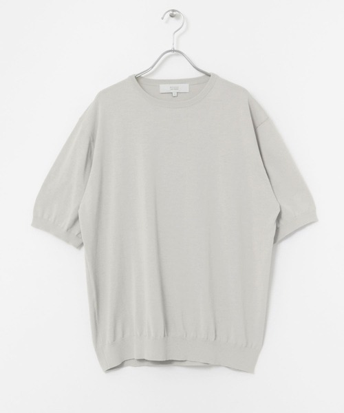 URBAN RESEARCH ROSSO MEN(アーバンリサーチロッソメン)の「『XLサイズあり』Ice summer サマークルーネックニット(ニット/セーター・メンズ・チャコールグレー/ネイビー/グレー系その他・MEDIUM/LARGE/X-LARGE)」の12枚目の写真