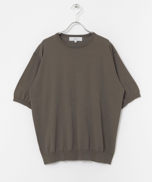 URBAN RESEARCH ROSSO MEN(アーバンリサーチロッソメン)の「『XLサイズあり』Ice summer サマークルーネックニット(ニット/セーター・メンズ・チャコールグレー/ネイビー/グレー系その他・MEDIUM/LARGE/X-LARGE)」の11枚目の写真