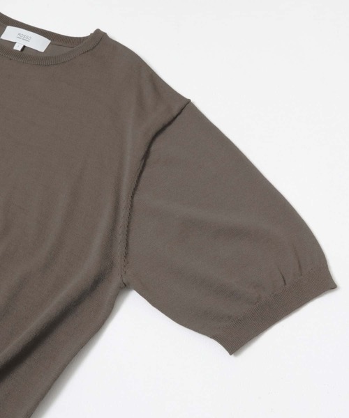 URBAN RESEARCH ROSSO MEN(アーバンリサーチロッソメン)の「『XLサイズあり』Ice summer サマークルーネックニット(ニット/セーター・メンズ・チャコールグレー/ネイビー/グレー系その他・MEDIUM/LARGE/X-LARGE)」の6枚目の写真
