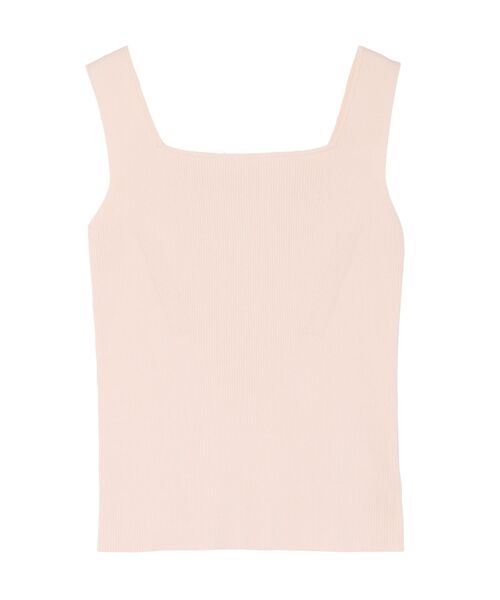 LAGUNAMOON（ラグナムーン）の「スクエアニットタンクトップ（ニット/セーター・レディース・アイボリー/ブルー/ブラック・FREE）」の4枚目の写真