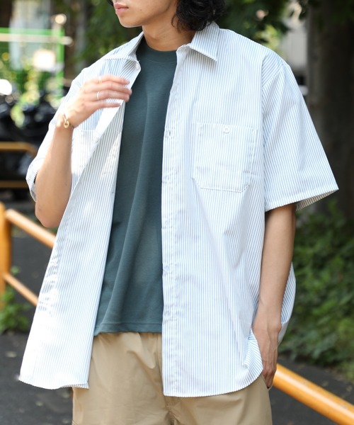 セール】【RED KAP】4.25ワークシャツ半袖ストライプ RDKP-S0020