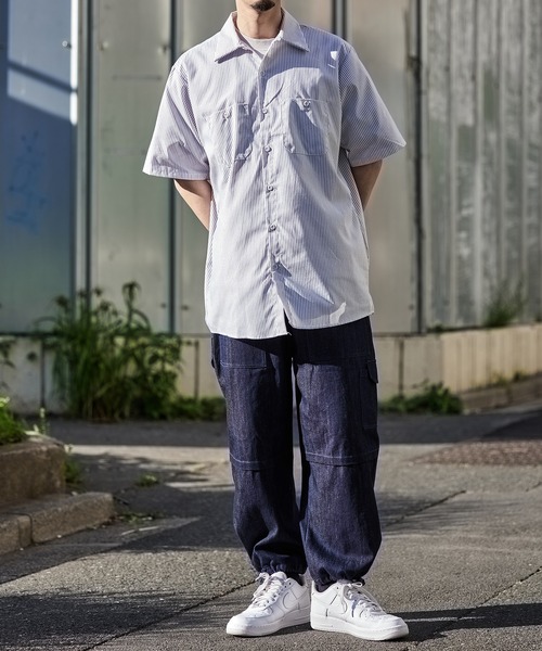 RED KAP(レッドキャップ)の「【RED KAP】4.25ワークシャツ半袖ストライプ RDKP-S0020(シャツ/ブラウス・メンズ・グレー系その他2/グレー系1/ホワイト系1/ネイビー系1/ブルー系その他2/ブルー系その他3/ブルー系その他/ホワイト系その他2・M/XL/L/S)」の16枚目の写真