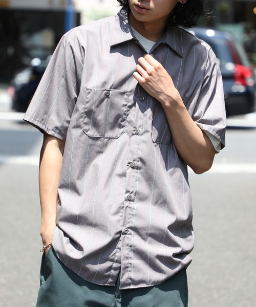 RED KAP(レッドキャップ)の「【RED KAP】4.25ワークシャツ半袖ストライプ RDKP-S0020(シャツ/ブラウス・メンズ・グレー系その他2/グレー系1/ホワイト系1/ネイビー系1/ブルー系その他2/ブルー系その他3/ブルー系その他/ホワイト系その他2・M/XL/L/S)」の21枚目の写真